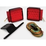 Wesbar Complete LED Trailer Taillight Kit Submersible Under 80in w/25ft Wire Harness 