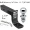 Trailer Hitch Tow Package w/ Tekonsha Prodigy P3 Brake Control For 07-13 Chevy Silverado GMC Sierra 1500 w/ Dual 2" and 2- 5/16" Ball 4" Drop Mount 7-Way Pin Blade RV Controller