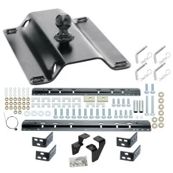 Reese 25K Gooseneck Trailer Hitch w/ Rails For 2003-2012 Dodge Ram 2500 3500 w/ Overload Springs Base Rail Kit Brackets and Hardware Heavy Duty