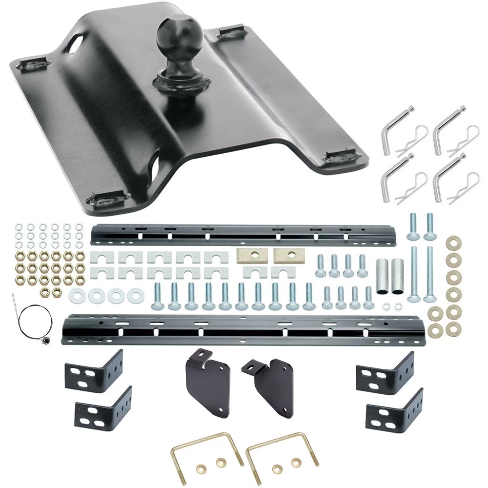 Reese 25K Gooseneck Trailer Hitch w/ Rails For 2013-2024 RAM 3500  Base Rail Kit Brackets and Hardware Heavy Duty