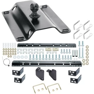 Reese 25K Gooseneck Trailer Hitch w/ Rails For 2013-2024 RAM 3500  Base Rail Kit Brackets and Hardware Heavy Duty