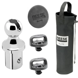 Reese Elite Pop-In Trailer Hitch Ball for Ford Super Duty and Nissan Titan XD Under-Bed Gooseneck Hitches