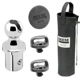 Reese Elite Pop-In Trailer Hitch Ball for 2011-2025 Ford F250 F350 F450 2016-2024 Nissan XD Under-Bed Gooseneck Hitches