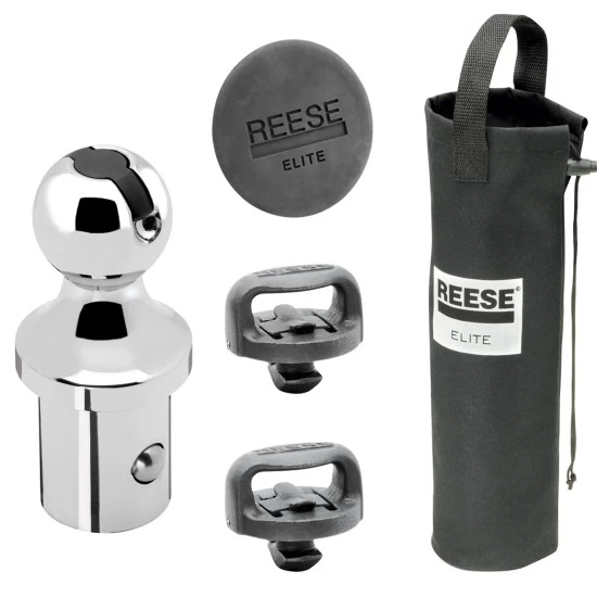 Reese Elite Pop-In Trailer Hitch Ball for 2011-2025 Ford F250 F350 F450 2016-2024 Nissan XD Under-Bed Gooseneck Hitches