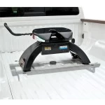 Reese Elite Rails 18K 5th Wheel Hitch for 99-10 Chevy Silverado GMC Sierra with 7-Way Wiring Installation Kit Under-Bed Fifth Wheel Trailer Hitch