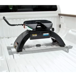 Reese Elite Rails 26.5K 5th Wheel Hitch for 02-13  Dodge Ram 1500 2500 3500 All Models with 7-Way Wiring Installation Kit Under-Bed for Fifth Wheel Trailer Hitch