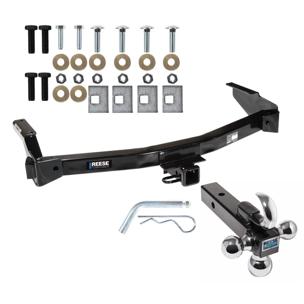 Custom Fit Trailer Hitch Tri-Ball Trailer Hitch Ball Mount w/ Pin/Clip 33009 7031400 63240 Reese Trailer Tow Hitch Receiver 94-98 Dodge Van B Series 99-03 Ram Van 1500 2500 3500 w/Tri-Ball Triple Ball 1-7/8" 2" 2-5/16" 94 95 96 97 98 99 00 Reese Trailer Tow Hitch Receiver For 94-98 Dodge Van B Series 99-03 Ram Van 1500 2500 3500 w/Tri-Ball Triple Ball 1-7/8" 2" 2-5/16"