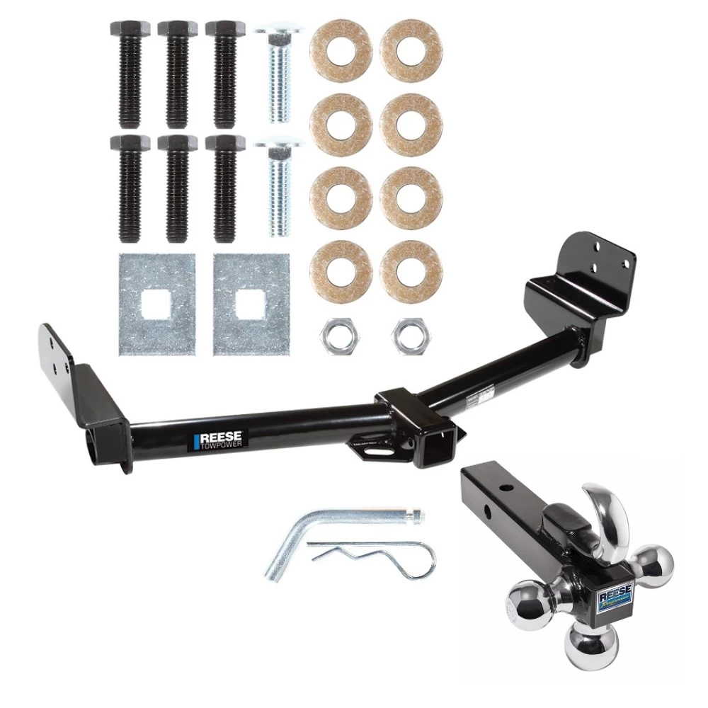Reese Trailer Tow Hitch Receiver For 02-05 Ford Explorer Mercury Mountaineer Aviator w/Tri-Ball Triple Ball 1-7/8" 2" 2-5/16"