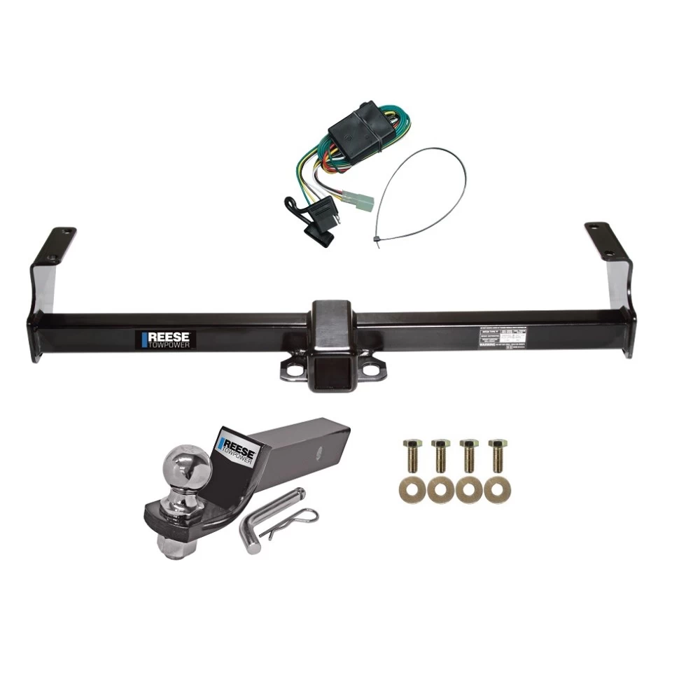 Reese Trailer Tow Hitch For 99-05 Suzuki Grand Vitara Chevy Tracker 02-06 XL-7 Complete Package w/ Wiring and 2" Ball