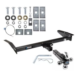 Reese Trailer Tow Hitch Receiver For 79-11 Ford Crown Victoria Lincoln Town Car Marquis w/Tri-Ball Triple Ball 1-7/8" 2" 2-5/16"