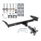 Reese Trailer Tow Hitch Receiver For 79-11 Ford Crown Victoria Lincoln Town Car Marquis w/Tri-Ball Triple Ball 1-7/8" 2" 2-5/16"