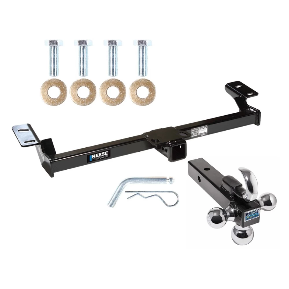 Reese Trailer Tow Hitch Receiver For 96-05 Toyota RAV4 All Models w/Tri-Ball Triple Ball 1-7/8" 2" 2-5/16"