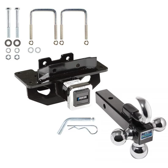 Reese Trailer Tow Hitch Receiver For 07-09 Chrysler Aspen 04-09 Dodge Durango w/Tri-Ball Triple Ball 1-7/8" 2" 2-5/16"