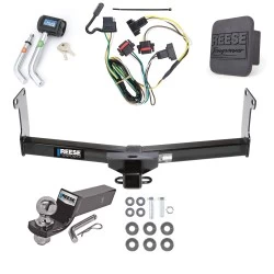 Reese Trailer Tow Hitch For 05-11 Dodge Dakota RAM Mitsubishi Raider Deluxe Package Wiring 2" Ball and Lock