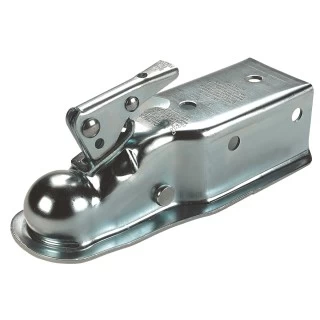 Fulton Fas-Lok Trailer Coupler 3" Channel Tongue 2" Ball 5,000 lbs. Trigger Latch Zinc