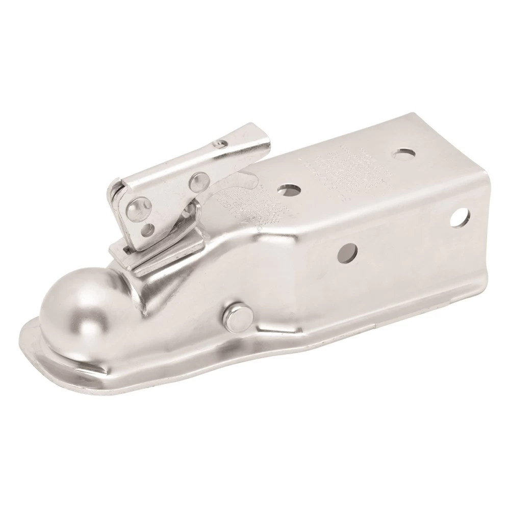 Fulton Fas-Lok Trailer Coupler 3" Channel Tongue 2" Ball 6,000 lbs. Trigger Latch Zinc