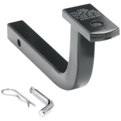 Class II Trailer Hitch Drawbar Ball Mount Kit 3500 lbs 10" Long 5" Rise w/ Pin/Clip