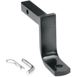 Class II Trailer Hitch Drawbar Ball Mount Kit 3500 lbs 7-3/8"Long 4-3/4" Drop w/ Pin/Clip