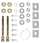 Trailer Tow Hitch w/ 4 Bike Rack For 97-04 Buick Regal 97-08 Pontiac Grand Prix tilt away adult or child arms fold down carrier w/ Lock and Cover