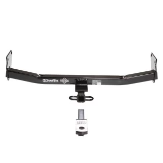 Trailer Tow Hitch For 08-17 Jeep Patriot All Models Complete Package w/ Wiring Draw Bar Kit and 2" Ball