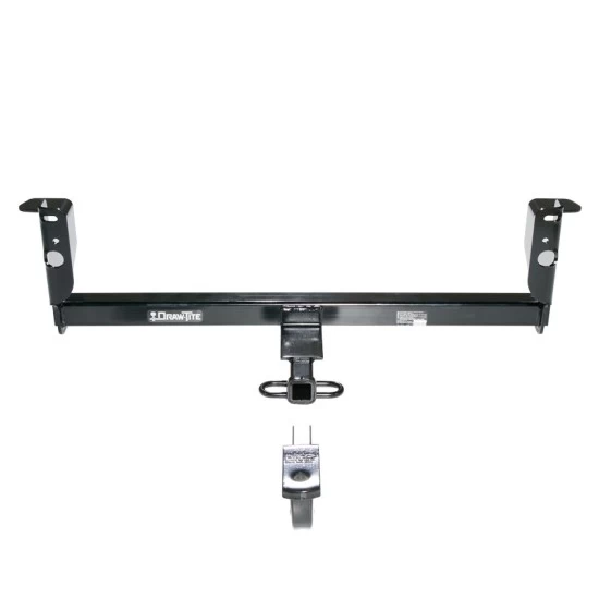 Trailer Tow Hitch For 08-12 Chevrolet Malibu Excluding LTZ Ultimate Package w/ Wiring Draw Bar Kit Interchange 2" 1-7/8" Ball Lock and Cover