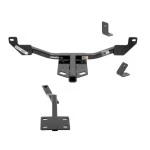 Trailer Tow Hitch w/ 4 Bike Rack For 13-19 Cadillac XTS 14-20 Chevy Impala 13-16 Malibu tilt away adult or child arms fold down carrier w/ Lock and Cover