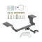 Trailer Tow Hitch For 12-17 Toyota Camry 13-18 Avalon 1-1/4" Receiver w/ Draw Bar Kit