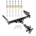 Reese Trailer Tow Hitch Receiver For 02-07 Jeep Liberty All Models w/Tri-Ball Triple Ball 1-7/8" 2" 2-5/16"