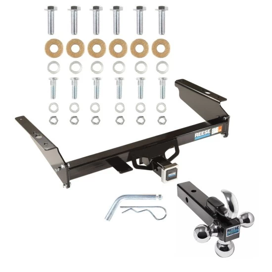 Reese Trailer Tow Hitch Receiver For 02-07 Jeep Liberty All Models w/Tri-Ball Triple Ball 1-7/8" 2" 2-5/16"