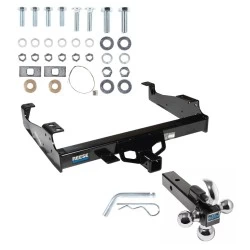 Reese Trailer Tow Hitch Receiver For 99-25 Ford F-350 F-450 Cab & Chassis F-550 Super Duty All Models w/Tri-Ball Triple Ball 1-7/8" 2" 2-5/16"