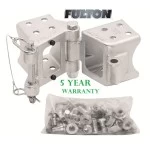 Fulton 3" x 4" Bolt-On Trailer Hinge Kit Fold-Away Coupler 7,500 lbs Tongue Frame