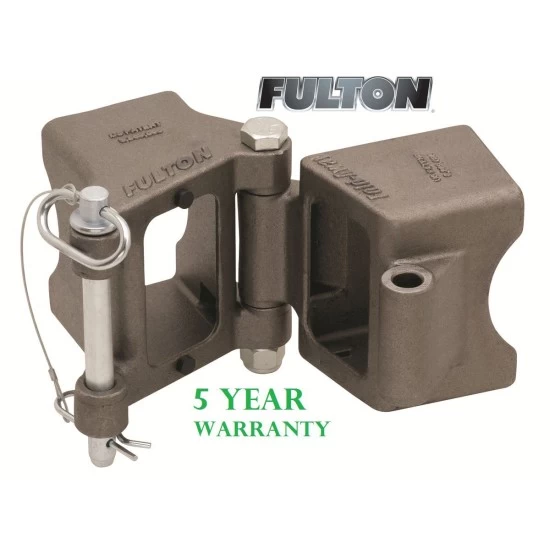 Fulton 3" x 5" Weld-On Trailer Hinge Kit Fold-Away Coupler 9,000 lbs Tongue Frame