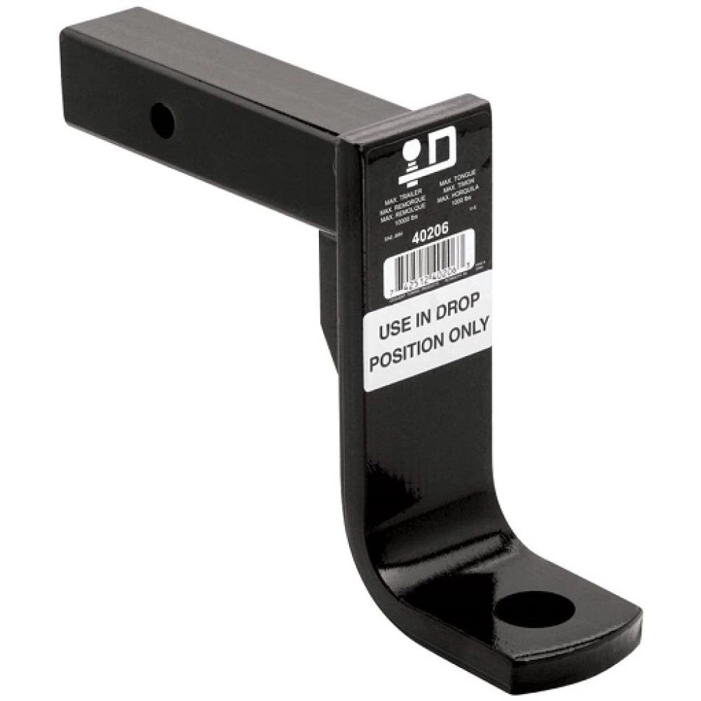 Ball Mount Draw-Bar 10000 lbs 9" Long 8" Drop Fits 2" x 2" Trailer Hitch Receiver