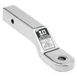 Aluminum Ball Mount Draw-Bar 8000 lbs 9-7/8" Long 1" Rise 2" Drop Fits 2" x 2" Trailer Hitch Receiver