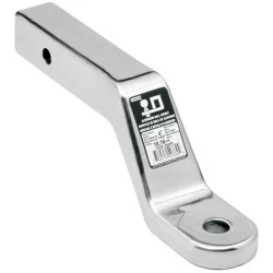 Aluminum Ball Mount Draw-Bar 8000 lbs 10-5/8" Long 3" Rise 4" Drop Fits 2" x 2" Trailer Hitch Receiver