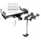 Trailer Tow Hitch For 63-91 Chevy GMC C/K 63-74 Ford F-150 F-250 F-350 w/ Standard Bed & Bumper w/ 4 Bike Carrier Rack