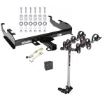 Trailer Tow Hitch For 63-00 GMC Chevy C/K Pickup Ford F150 F250 F350 F450 4 Bike Rack w/ Hitch Lock and Cover