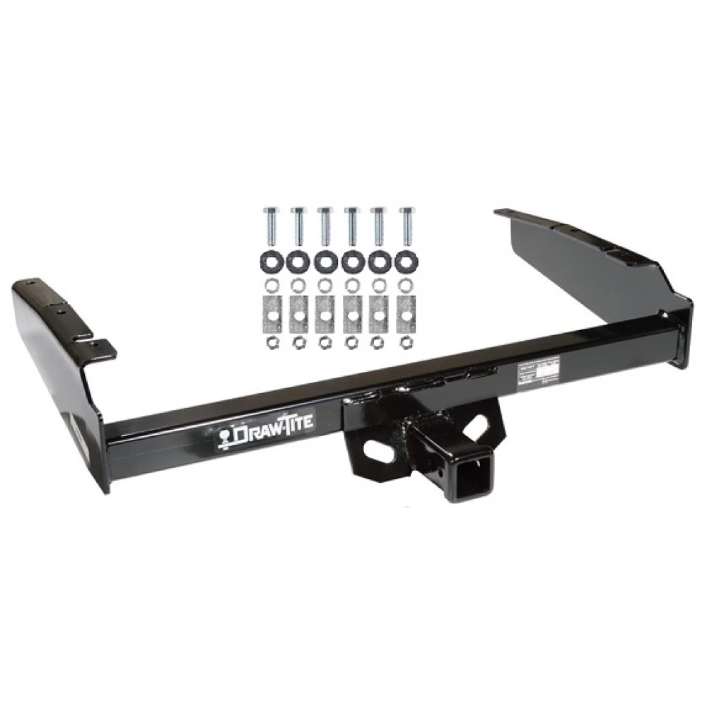 Trailer Tow Hitch For 80-97 Ford F-150 F-250 F-350 80-83 F-100 1997 Heavy Duty Platform Style 2 Bike Rack w/ Anti Rattle Hitch Lock