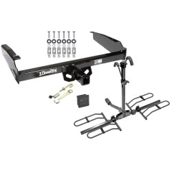 Trailer Tow Hitch For 80-97 Ford F-150 F-250 F-350 80-83 F-100 1997 Heavy Duty Platform Style 2 Bike Rack Hitch Lock and Cover