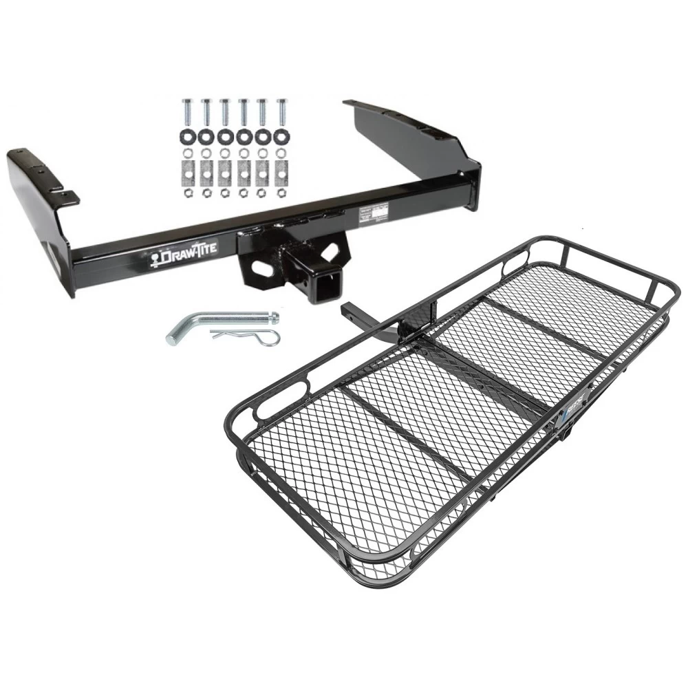  Trailer Tow Hitch For 80-97 Ford F-100 F-150 F-250 F-350 Basket Cargo Carrier Platform w/ Hitch Pin