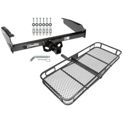 Trailer Tow Hitch For 80-97 Ford F-150 F-250 F-350 80-83 F-100 1997 Heavy Duty Basket Cargo Carrier Platform w/ Hitch Pin