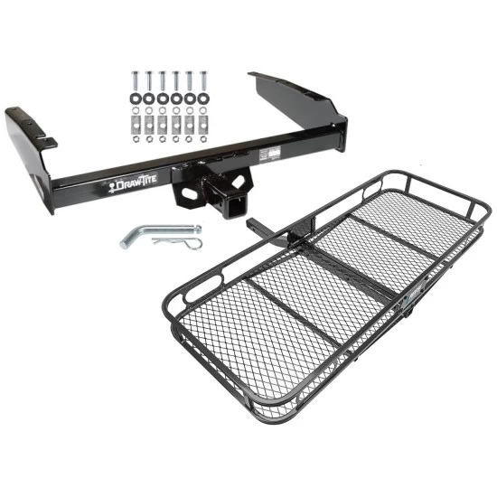  Trailer Tow Hitch For 80-97 Ford F-100 F-150 F-250 F-350 Basket Cargo Carrier Platform w/ Hitch Pin