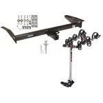 Trailer Tow Hitch For 79-11 Ford Crown Victoria Lincoln Town Car Marquis w/ 4 Bike Carrier Rack