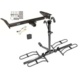 Trailer Tow Hitch For 79-11 Ford Crown Victoria Lincoln Town Car Marquis Platform Style 2 Bike Rack Hitch Lock and Cover