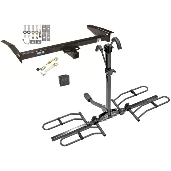 Trailer Tow Hitch For 79-11 Ford Crown Victoria Lincoln Town Car Marquis Platform Style 2 Bike Rack Hitch Lock and Cover