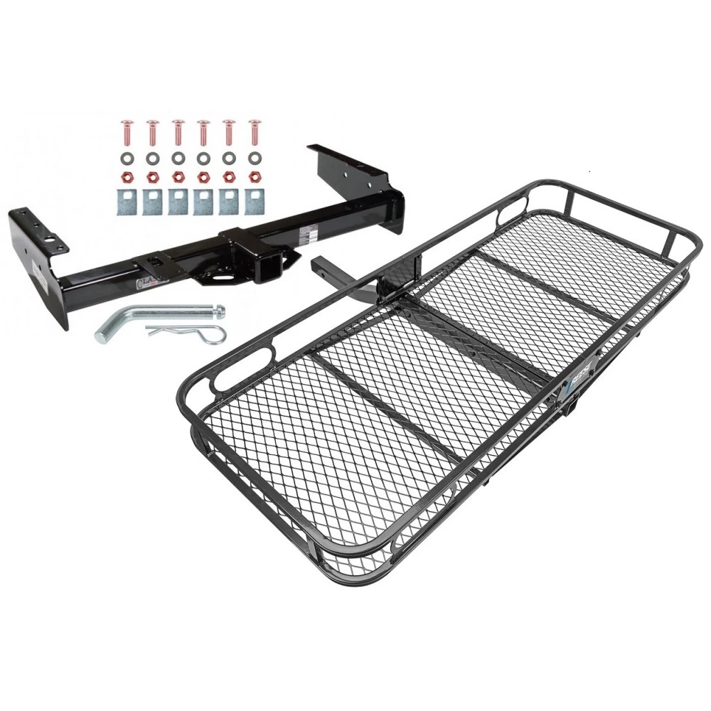 Trailer Tow Hitch For 92-00 Chevy GMC Suburban C/K 1500 2500 Yukon Denali Escalade Tahoe Blazer Basket Cargo Carrier Platform w/ Hitch Pin