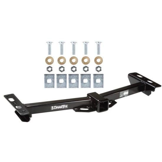 Trailer Tow Hitch For 88-00 Chevy GMC C/K Pickup Roll Pan Bumper Platform Style 2 Bike Rack w/ Anti Rattle Hitch Lock