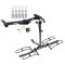 Trailer Tow Hitch For 88-00 Chevy GMC C/K Pickup Roll Pan Bumper Platform Style 2 Bike Rack Hitch Lock and Cover