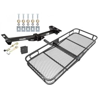 Trailer Tow Hitch For 88-00 Chevy GMC C/K Pickup Roll Pan Bumper Basket Cargo Carrier Platform Hitch Lock and Cover