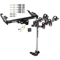 Trailer Tow Hitch For 88-00 Chevy GMC C/K Pickup Standard or Step Bumper 4 Bike Rack w/ Hitch Lock and Cover